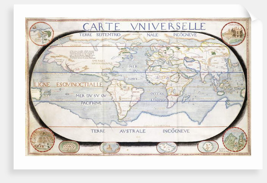 Carte Universelle, 1624 by French School