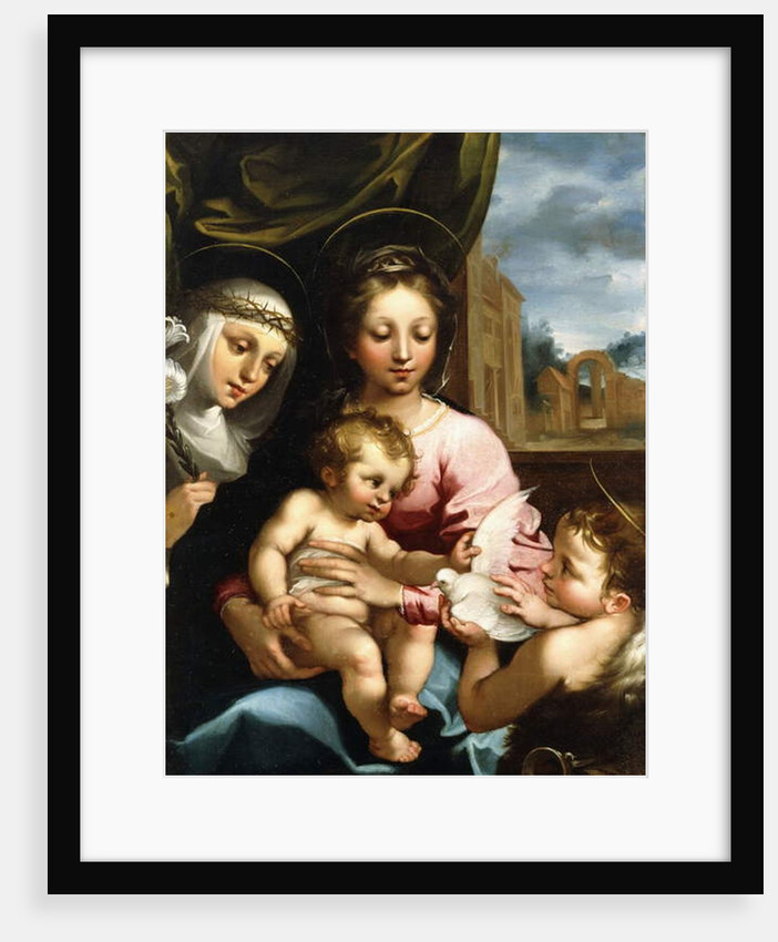 The Madonna and Child with the Infant Saint John the Baptist and Saint Catherine of Siena, c.1597-1612 by Rutilio Manetti