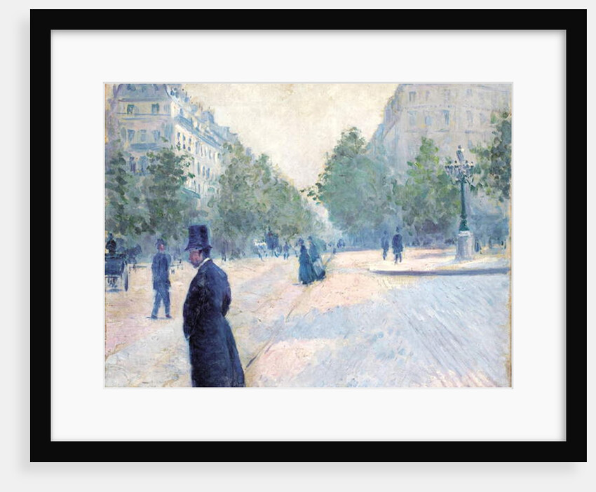 Place Saint Augustin, Misty Weather, 1878 by Gustave Caillebotte
