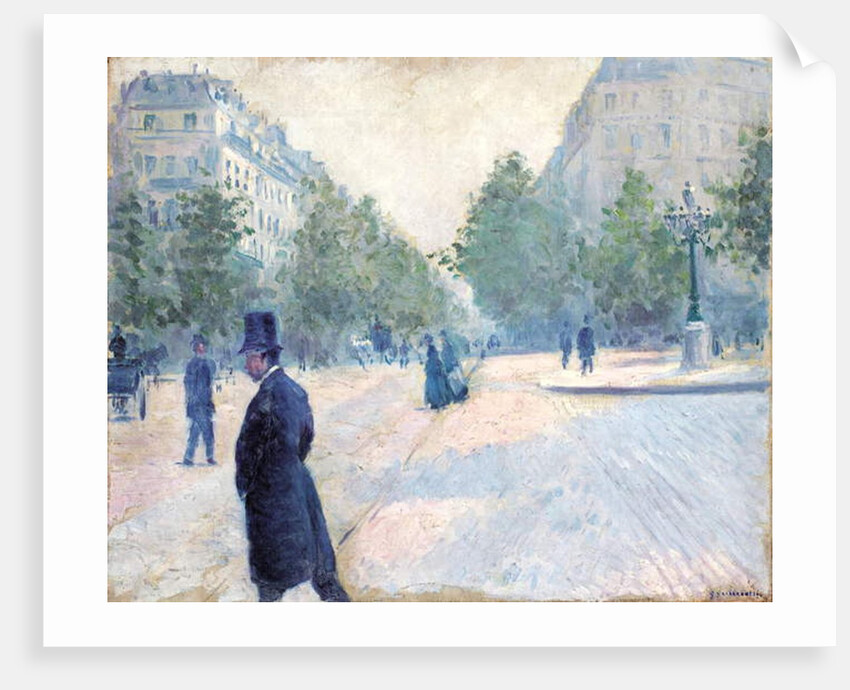 Place Saint Augustin, Misty Weather, 1878 by Gustave Caillebotte