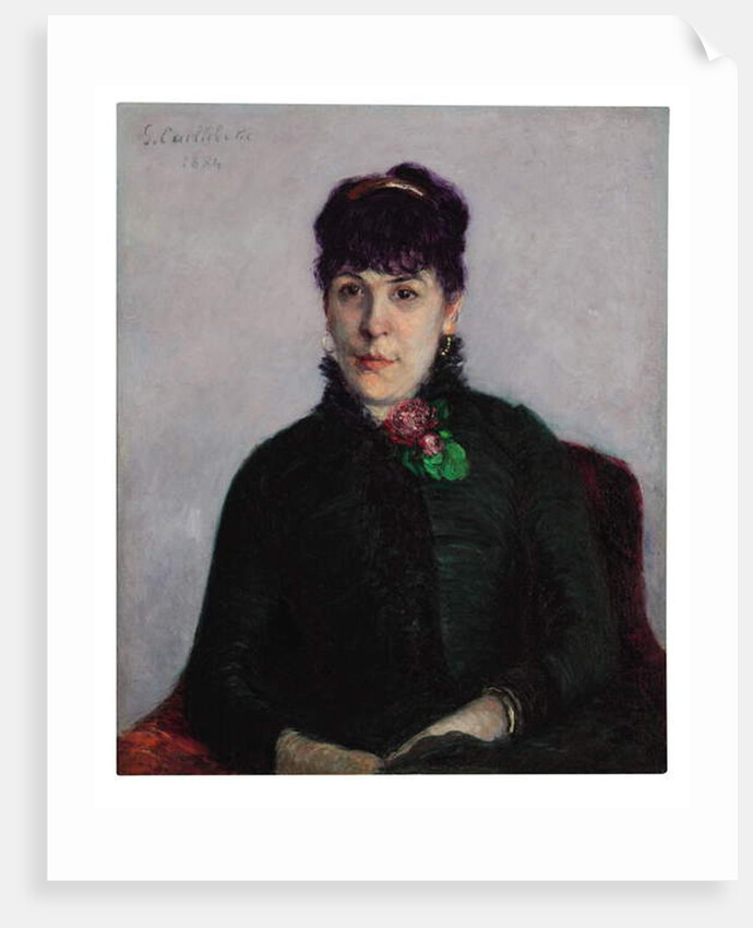 Woman with a Rose, 1884 by Gustave Caillebotte