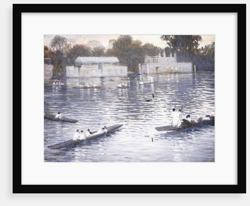 Sunday Evening, Punts on the Thames at Henley, 1924 by Christopher Richard Wynne Nevinson