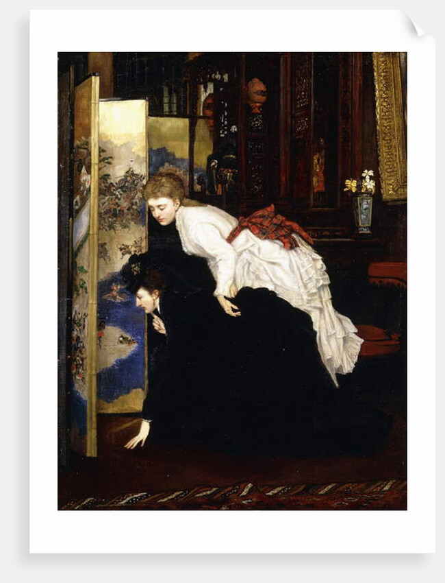 Young Women looking at Japanese Objects, c.1869-1870 by James Jacques Joseph Tissot