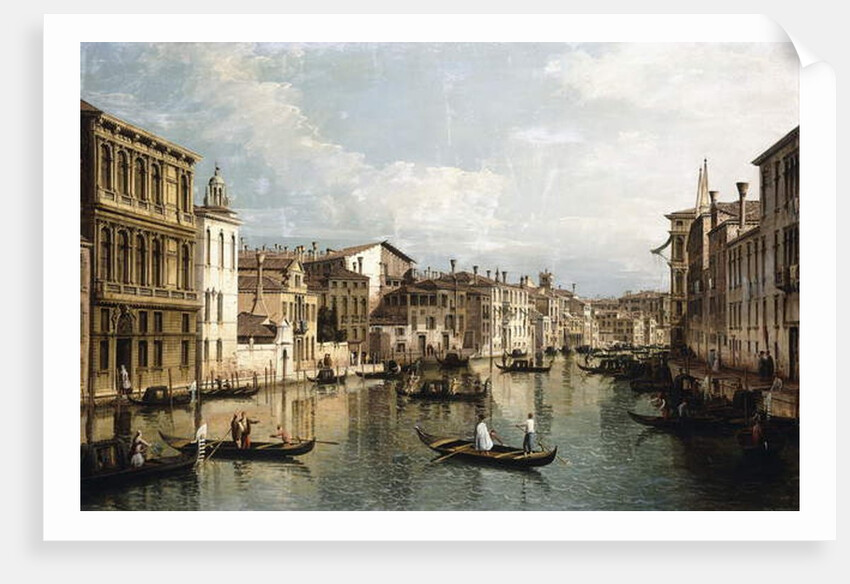 The Grand Canal, Venice, looking East from the Palazzo Flangini to the Palazzo Venramin Calergi, c.1742 by Bernardo Bellotto