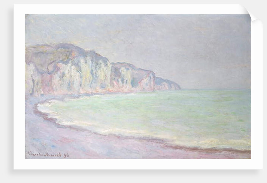 Cliffs at Pourville, 1896 by Claude Monet