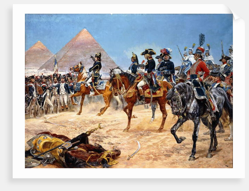 Bonaparte in Egypt, 21st July, 1798, 1911 by Richard Caton II Woodville