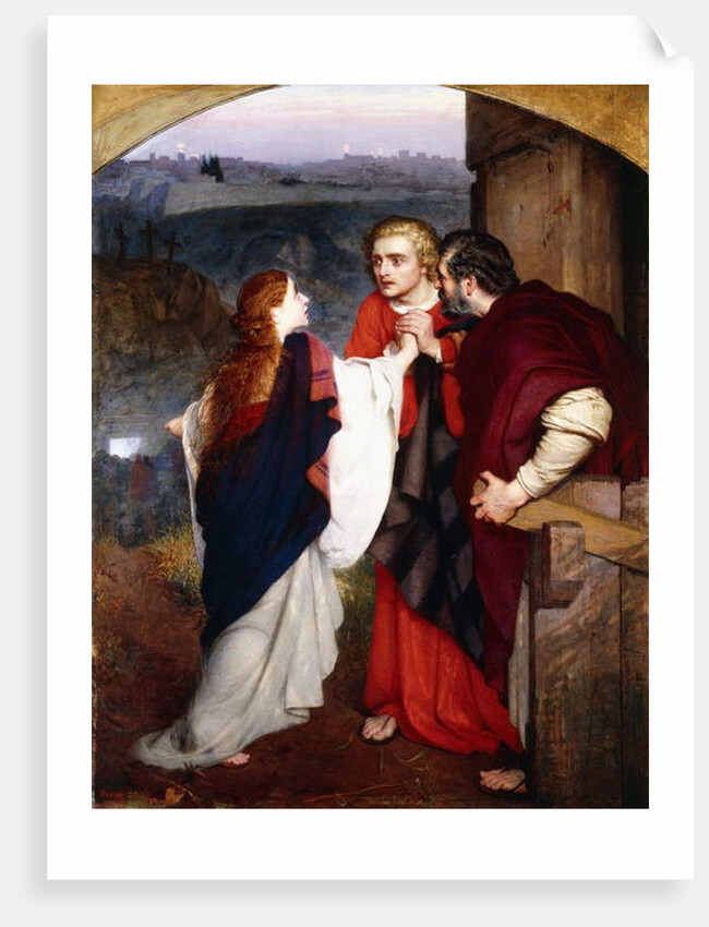 Mary Magdelene giving news of the Resurrection to the Disciples, 1860 by Philip Hermogenes Calderon