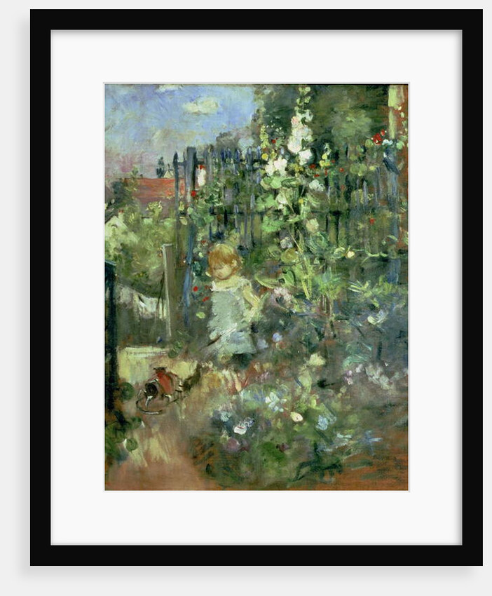 Child in the Hollyhocks, 1881 by Berthe Morisot