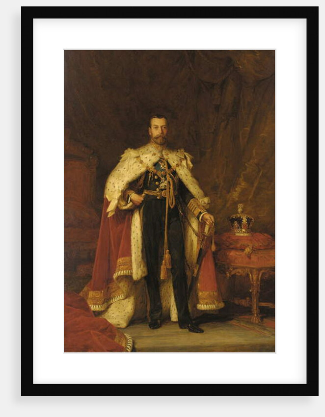 Coronation portrait of King George V, after Sir Luke Fildes by William A. Menzies