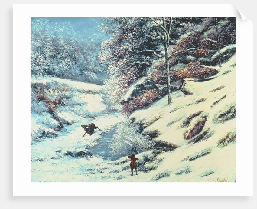 The Wounded Stag, c.1869 by Gustave Courbet