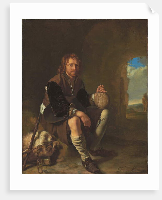 A traveller at rest by Frans van Mieris
