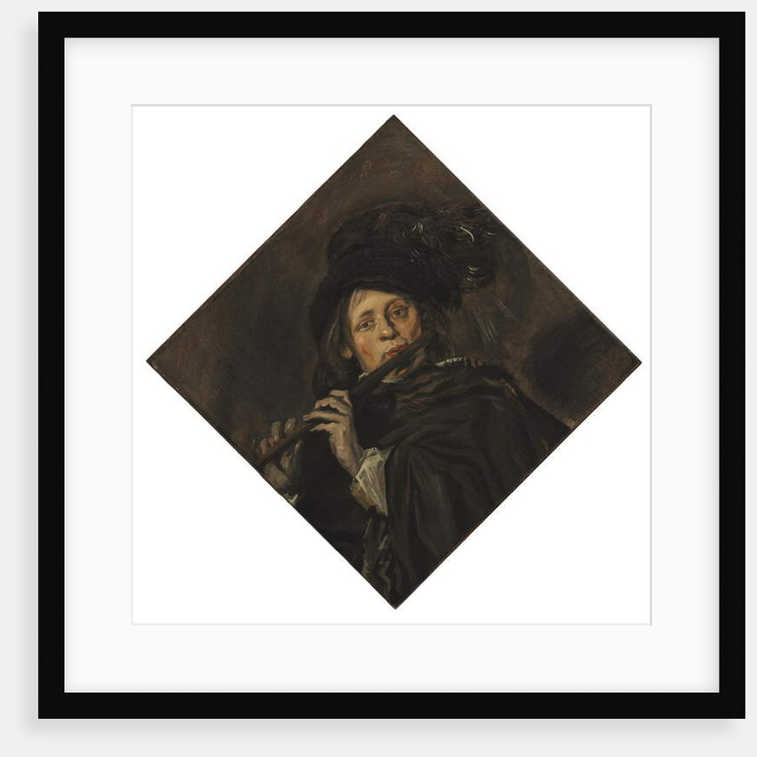 Young man playing a flute by Frans Hals