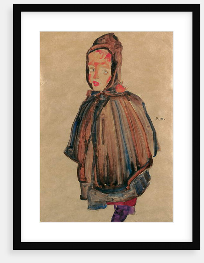 Girl with hood, 1910 by Egon Schiele