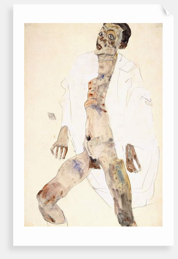 Standing man, 1911 by Egon Schiele