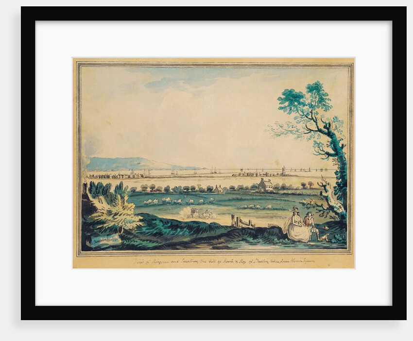 View of Ringsend from Merrion Square, Dublin, 1790 by John Henry Campbell