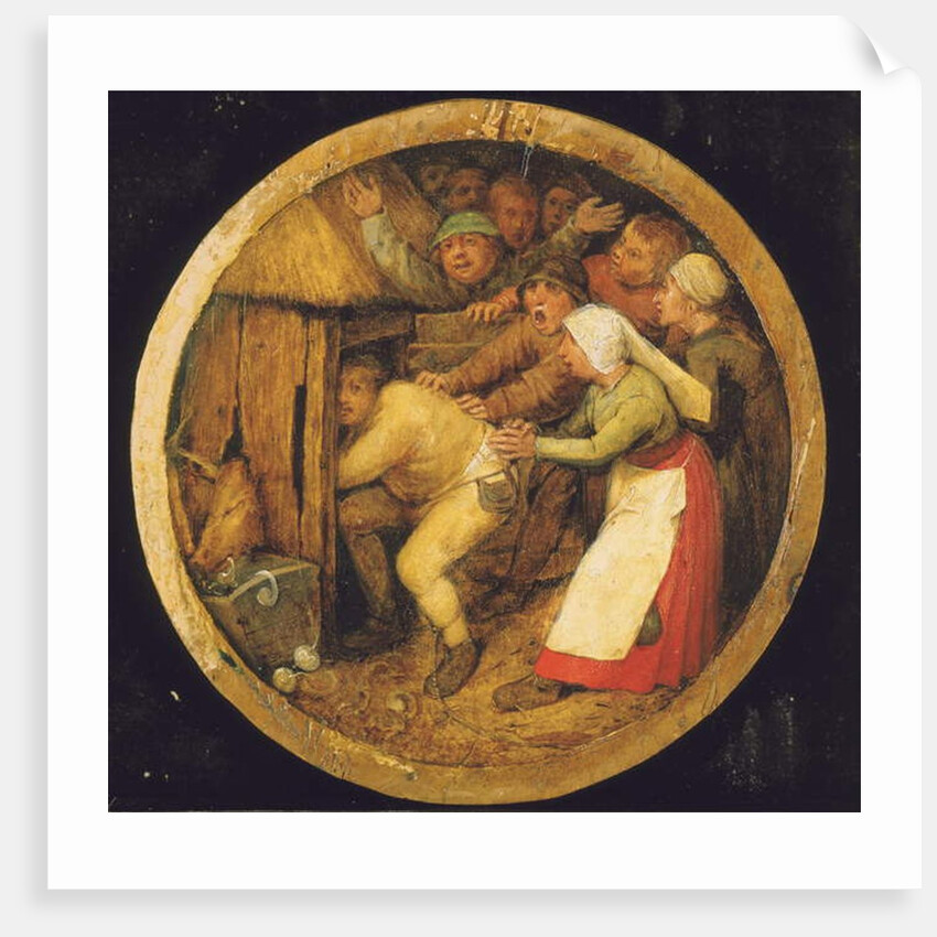 The Drunkard Pushed into the Pigsty by Pieter the Elder Bruegel