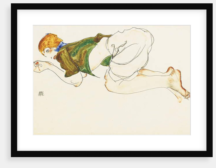 Kneeling woman, 1912 by Egon Schiele