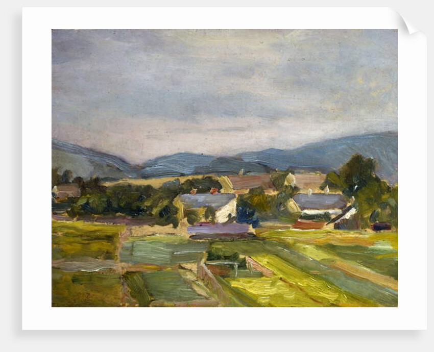 Landschaft in North Austria, 1907 by Egon Schiele