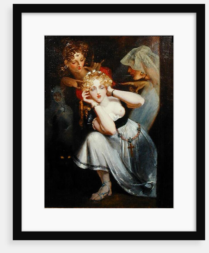 Bertalda Frightened by Apparitions by Theodor M. von Holst