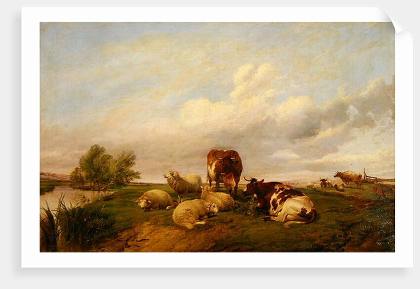 On Canterbury Meadows, 1861 by Thomas Sidney Cooper