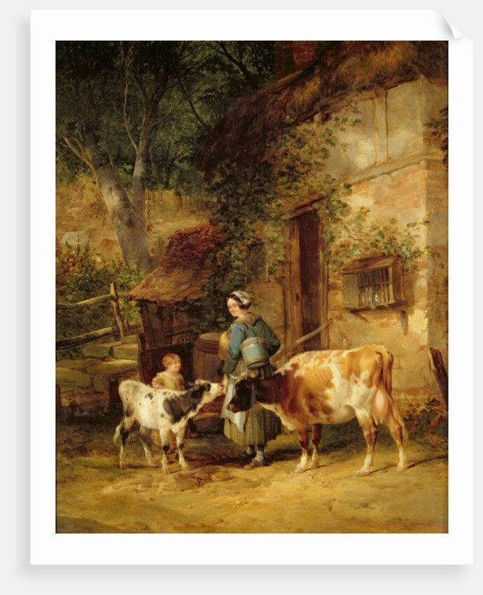 The Milkmaid, 1840 by William Snr. Shayer
