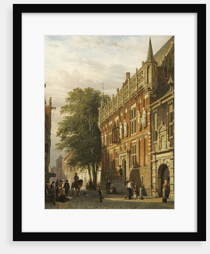 The Stadhuis at Kampen, The Netherlands, 1862 by Cornelius Springer