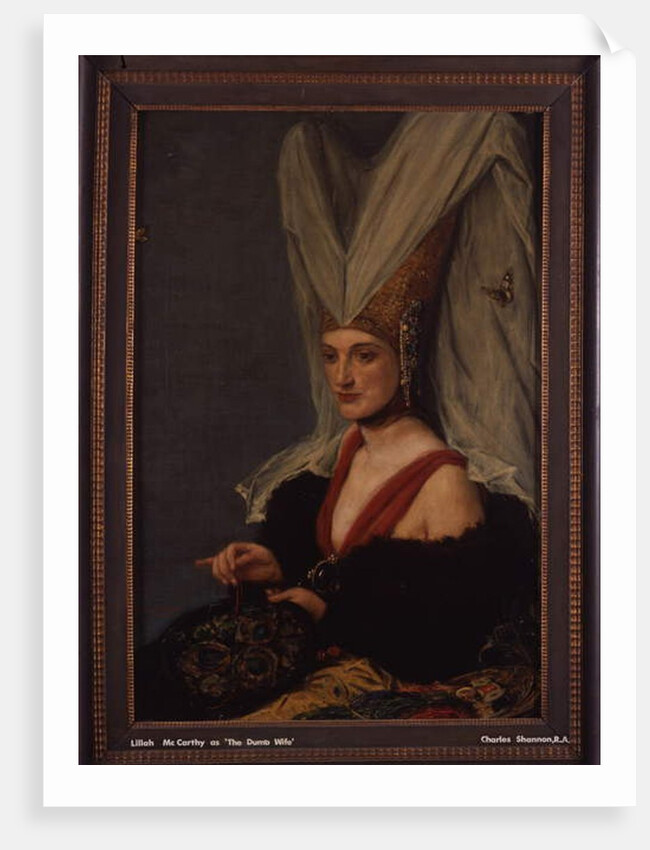 Lillah McCarthy as 'The Dumb Wife', 1922 by Charles Haslewood Shannon