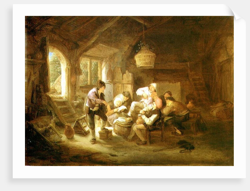 Drinking Scene by Adriaen Jansz. van Ostade