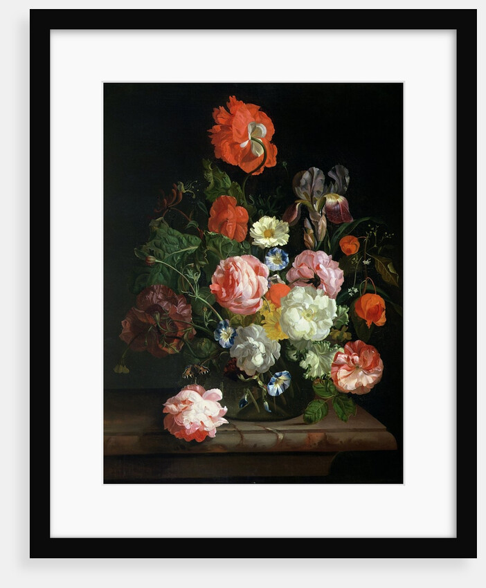 Flower in a glass vase by Rachel Ruysch