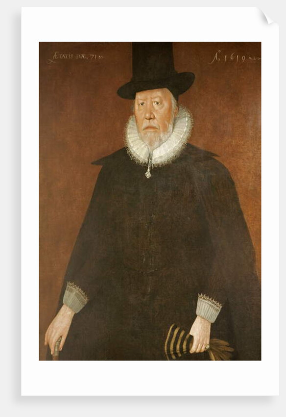 William Norwood, 1619 by Cornelius Janssen van Ceulen