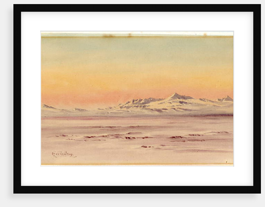 Antarctic coastal scene, 1901-04 by Edward Adrian Wilson