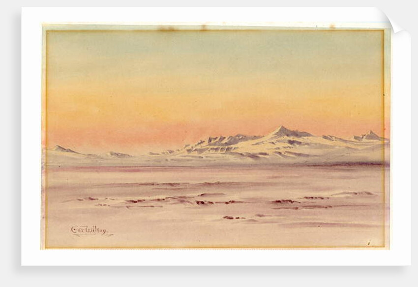Antarctic coastal scene, 1901-04 by Edward Adrian Wilson