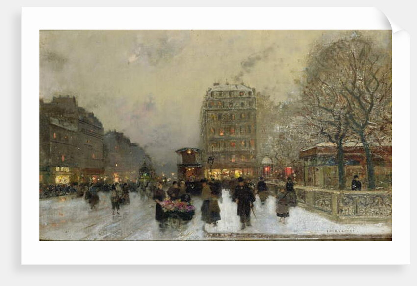 Paris Street Scene by Luigi Loir