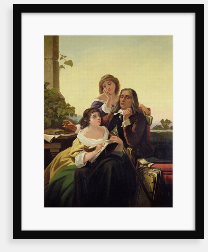 John Milton Composing Poetry by Leon Bortarel