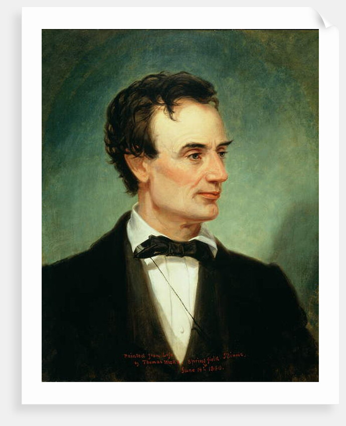 Abraham Lincoln, 1860 by Thomas Hicks