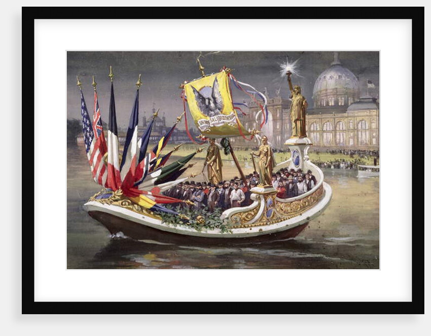 The 'Universal Brotherhood' Barge at the World's Columbian Exposition, Chicago, 1893 by Thure de Thulstrup