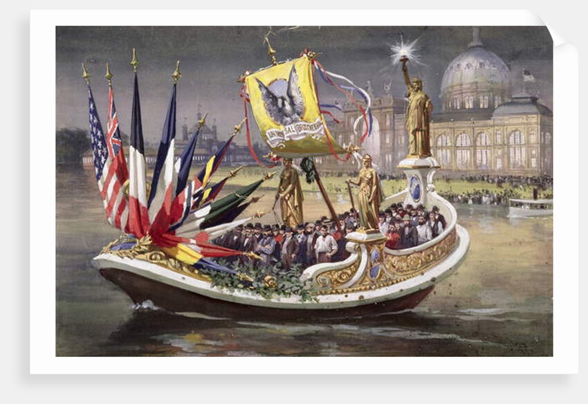The 'Universal Brotherhood' Barge at the World's Columbian Exposition, Chicago, 1893 by Thure de Thulstrup