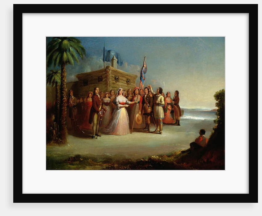 Presentation of the Colours to Colonel W. Moultrie by American School