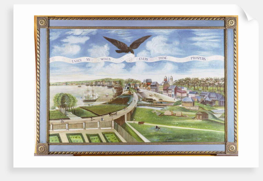 View of New Orleans from the Plantation of Marigny, 1803 by J. L. Bouquet de Woiseri