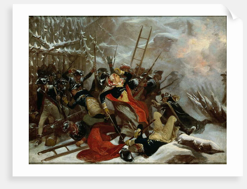 Death of General Richard Montgomery on 31st December 1775, 1865 by Alonzo Chappel