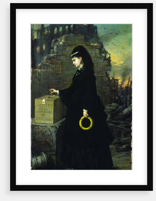 Relief for the Sufferers of Chicago, 1872 by Jules Emile Saintin