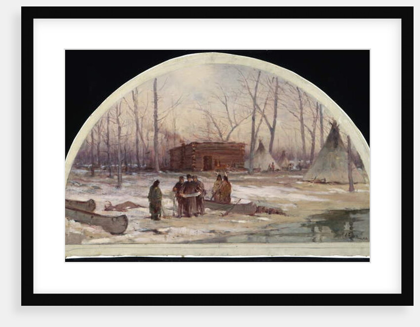 The Winter Quarters of Father Marquette, 1674, 1900 by Lawrence Carmichael Earle