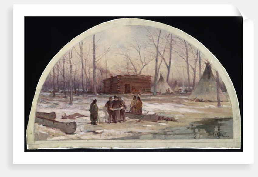 The Winter Quarters of Father Marquette, 1674, 1900 by Lawrence Carmichael Earle
