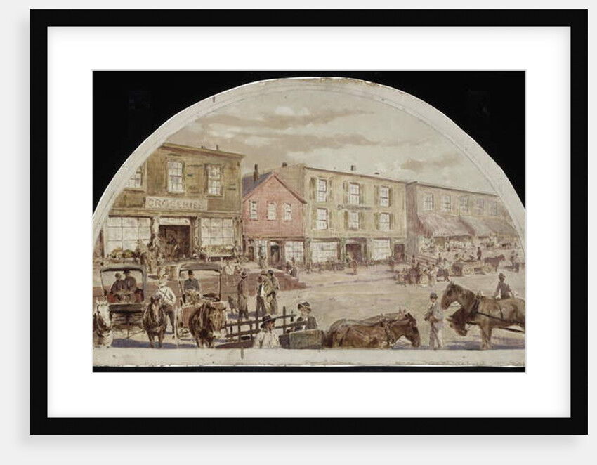 Clark Street, Between Lake and Randolph Streets, 1857, 1900 by Lawrence Carmichael Earle