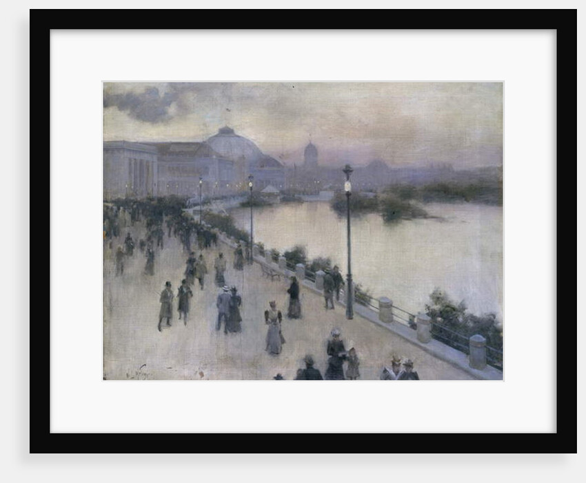 Sunset Hour on the West Lagoon, World's Columbian Exposition, c.1893 by Willard Leroy Metcalf