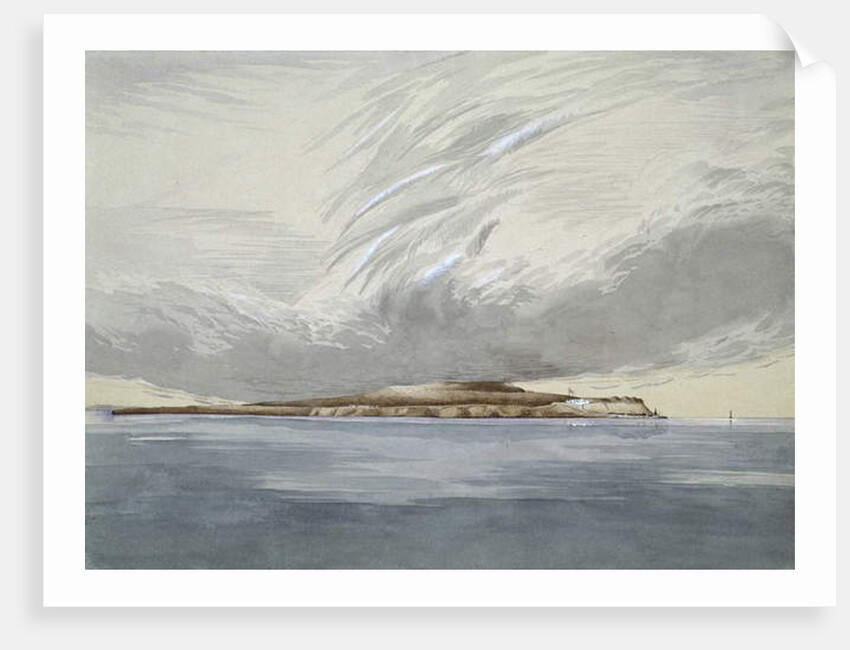 Fort and Island of Mackinaw, October 1842 by Henry Francis Ainslie