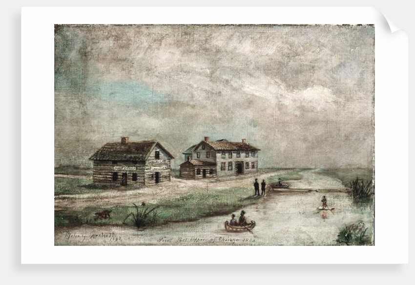 The First US Post Office in Chicago, 1893 by Sarah E. Melendy-Westcott