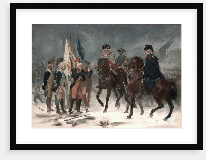 Surrender of Colonel Rall at the Battle of Trenton, December 26th, 1776, 1858 by Alonzo Chappel