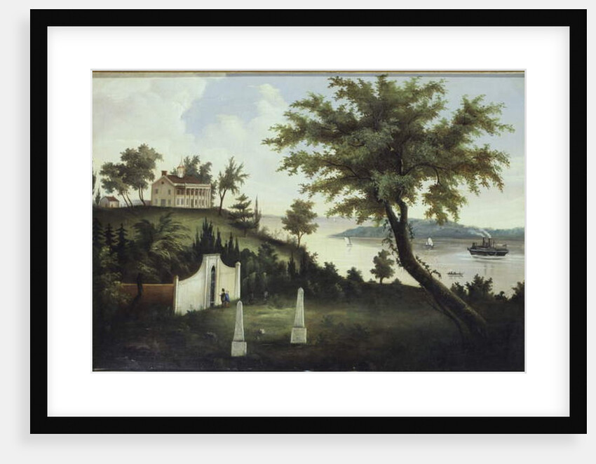 Mount Vernon, home of George Washington, on the Potomac River, c.1860 by American School