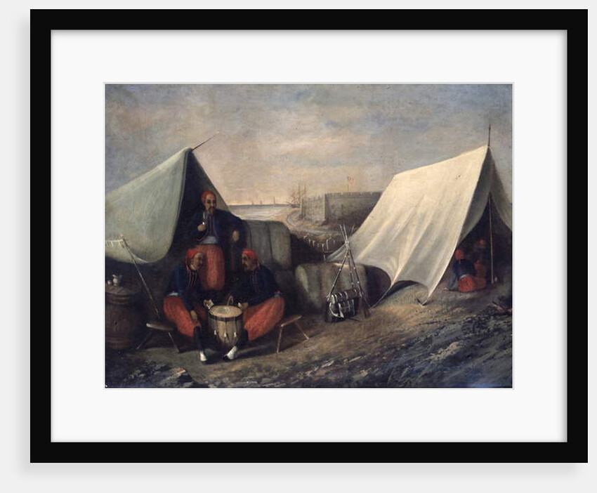 Chicago zouaves in camp by American School